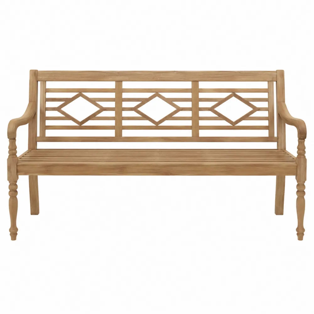 Banco de exterior de madera de teca 150 cm