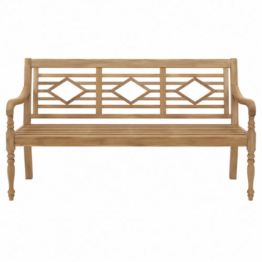 Banco de exterior de madera de teca 150 cm